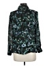 Haute Hippie Floral Teal Long Sleeve Blouse Size L - photo 2