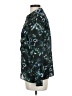 Haute Hippie Floral Teal Long Sleeve Blouse Size L - photo 5