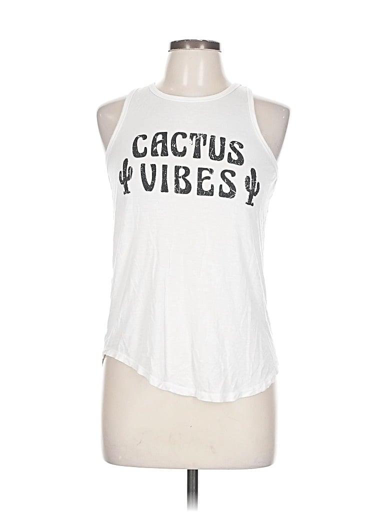 Pre-owned Grayson Threads Sleeveless T-shirt In White