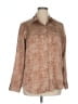 A New Day Tweed Brown Long Sleeve Button-Down Shirt Size XL - photo 1