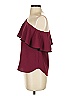 Amanda Uprichard 100% Polyester Burgundy 3/4 Sleeve Blouse Size P (petite) - photo 5