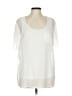 Design History 100% Polyester Ivory Short Sleeve Blouse Size L - photo 1