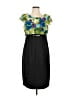 AB Studio 100% Polyester Graphic Black Cocktail Dress Size 12 - photo 1