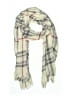 Unbranded Plaid Gray White Scarf One size - photo 1