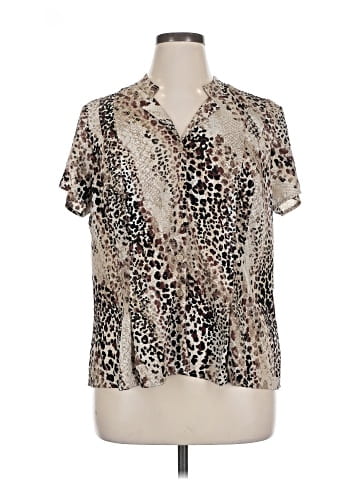 Dana Buchman Short Sleeve Blouse (view 1)