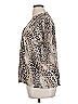 Dana Buchman 100% Polyester Animal Print Brown Short Sleeve Blouse Size XL - photo 5