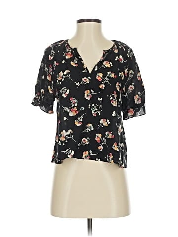 Madewell Short Sleeve Silk Top (view 1)