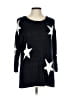 Lane Bryant 100% Acrylic Stars Black Pullover Sweater Size 10 - 12 Plus - photo 1