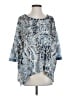 Alberto Makali Blue 3/4 Sleeve Blouse Size S - photo 1