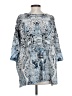Alberto Makali Blue 3/4 Sleeve Blouse Size S - photo 2