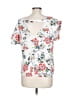 Primark 100% Polyester White Short Sleeve Blouse Size 10 - photo 2