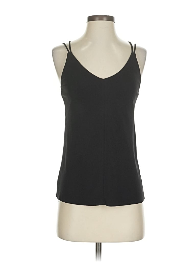 Pre-owned Deletta Sleeveless Top Black Halter Neckline Tops