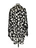 Entro 100% Polyester Animal Print Black Long Sleeve Blouse Size S - photo 2