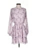 1.State 100% Polyester Paisley Purple Casual Dress Size XS - photo 1