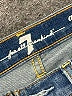 7 For All Mankind Stripes Blue Jeans Size 27 waist - photo 7