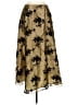 Coldwater Creek 100% Polyester Paisley Gold Formal Skirt Size 6 (petite) - photo 1
