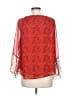 Assorted Brands 100% Polyester Red 3/4 Sleeve Blouse Size M - photo 2