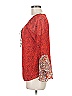Assorted Brands 100% Polyester Red 3/4 Sleeve Blouse Size M - photo 5