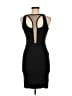 AXS Solid Black Cocktail Dress Size M - photo 2