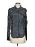 Paige Plaid Gray Blue Long Sleeve Button-Down Shirt Size S - photo 1