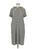 West Loop Stripes Gray Casual Dress Size M - photo 1
