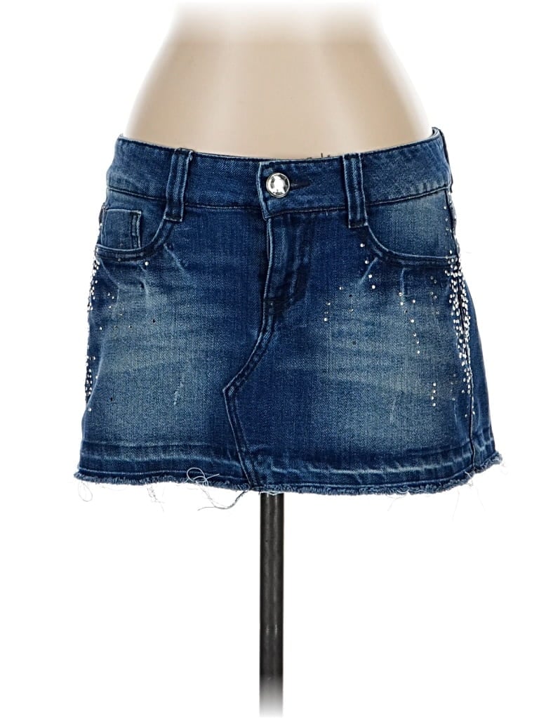 Pre-owned Wallflower Denim Skirt In Blue