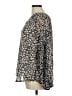 BTFBM 100% Polyester Silver Long Sleeve Blouse Size M - photo 5