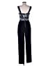 Bronx & Banco 100% Polyester Black Jumpsuit Size M - photo 2