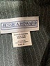 Jessica Howard 100% Polyester Chevron-herringbone Gray Blazer Size 8 - photo 6
