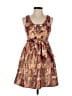Marc by Marc Jacobs 100% Polyester Paisley Brown Casual Dress Size 0 - photo 1
