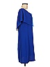 Charles Henry Solid Blue Cocktail Dress Size M - photo 4