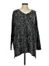 Hailey & Co. Animal Print Gray Pullover Sweater Size M - photo 1
