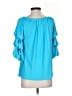Coco Bianco Teal 3/4 Sleeve Blouse Size S - photo 2