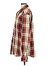Burton Plaid Burgundy Long Sleeve Button-Down Shirt Size L - photo 5