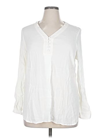 Roz & Ali Long Sleeve Blouse (view 1)