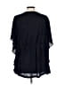 Weekend Suzanne Betro Black Blue Short Sleeve Blouse Size L - photo 2