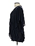 Weekend Suzanne Betro Black Blue Short Sleeve Blouse Size L - photo 5