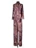 S-Twelve Animal Print Pink Purple Jumpsuit Size S - photo 2