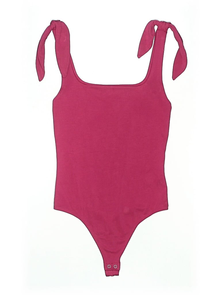 Pre-owned Express Bodysuit In Burgundy