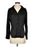 Pleione Metallic Black Long Sleeve Blouse Size XS - photo 1