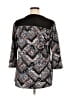 NY Collection Black 3/4 Sleeve Blouse Size 1X - photo 2