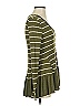 Eri + Ali Stripes Green Long Sleeve Top Size XS - photo 4