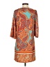Glam 100% Polyester Paisley Orange Casual Dress Size S - photo 2