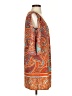 Glam 100% Polyester Paisley Orange Casual Dress Size S - photo 4