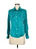 Ruby Rd. 100% Polyester Teal Long Sleeve Blouse Size 6 (petite) - photo 1