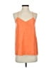Tibi 100% Silk Orange Sleeveless Top Size 2 - photo 1