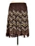 Harold's 100% Polyester Chevron-herringbone Brown Casual Skirt Size 8 - photo 2