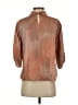 Karen by Simonsen Houndstooth Brown 3/4 Sleeve Blouse Size SmEstimated - photo 2
