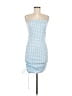 LIVI Checkered-gingham Blue Casual Dress Size M - photo 1