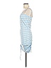 LIVI Checkered-gingham Blue Casual Dress Size M - photo 5